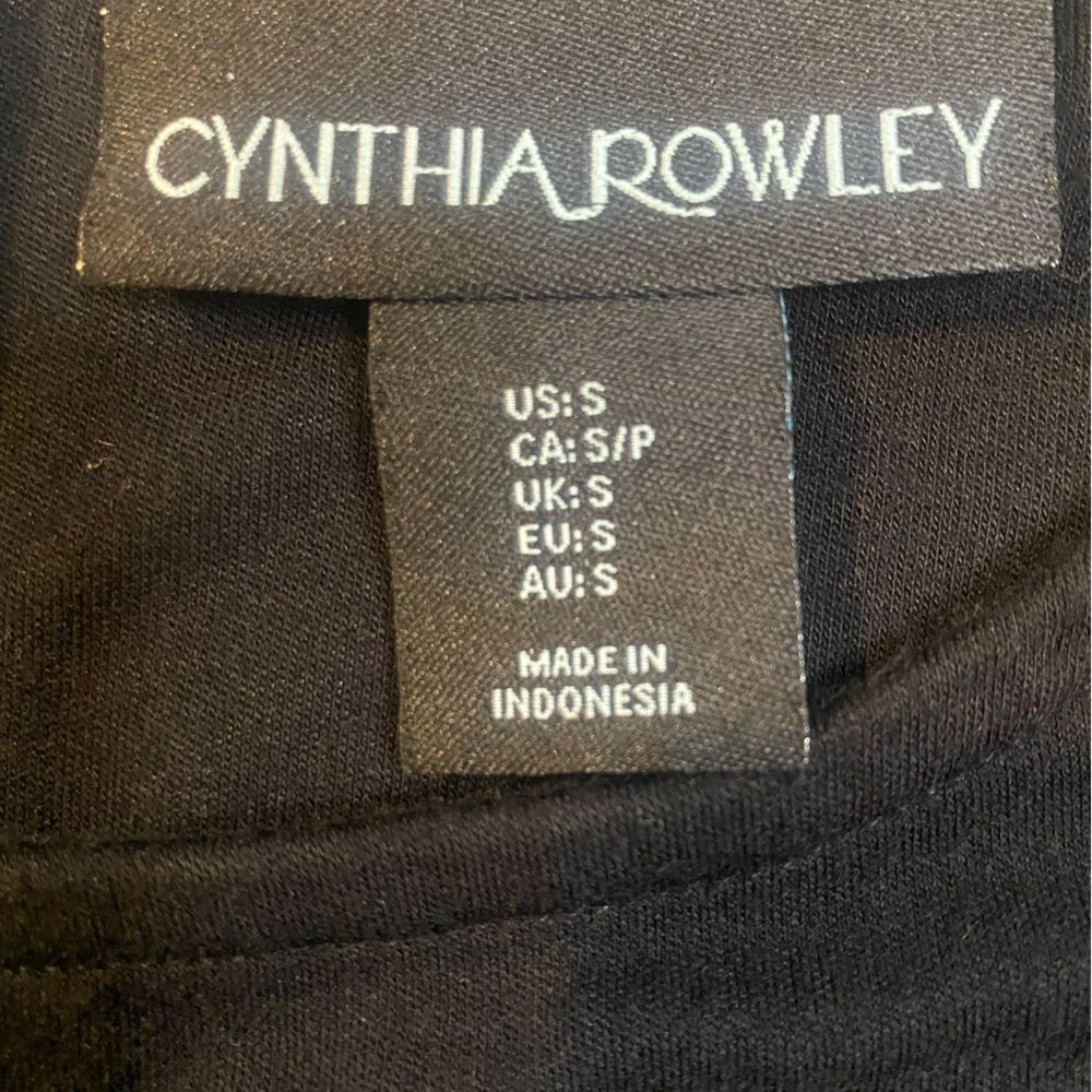 Cynthia Rowley Black Drop Waist Mini Dress with Pockets - Picture 2 of 6